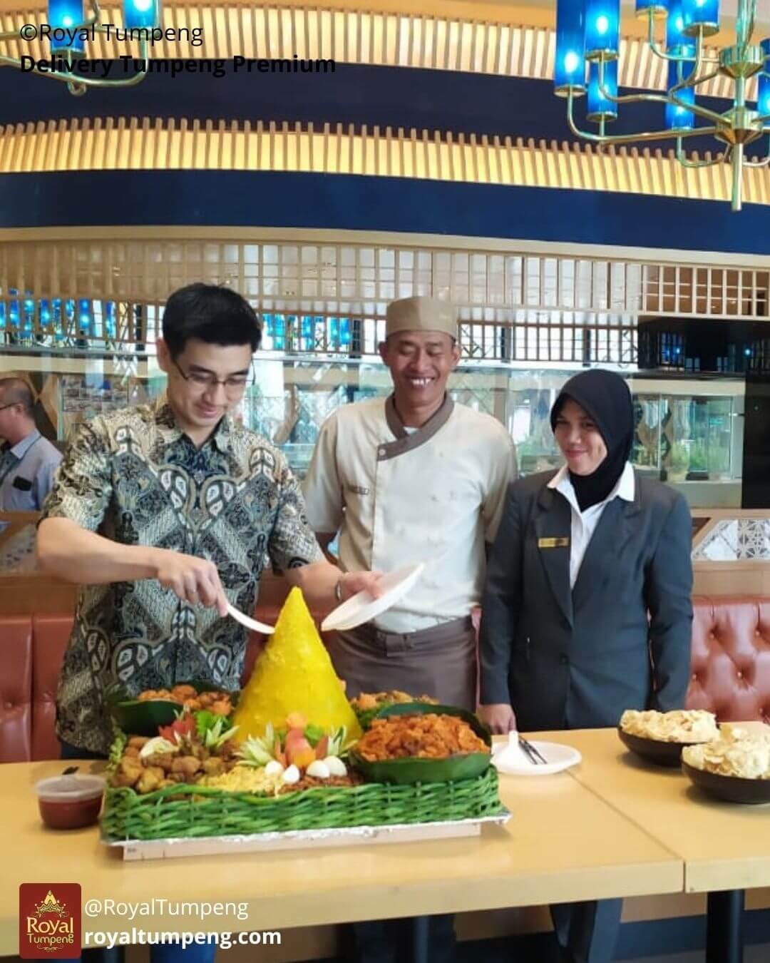 Nasi Tumpeng di Pesanggrahan 