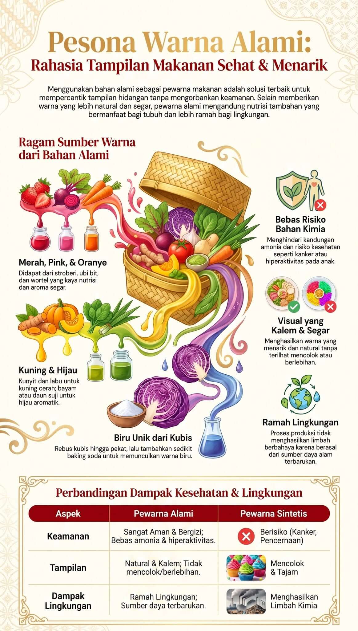 Macam-Macam Pewarna Makanan yang Alami Macam-Macam Pewarna Makanan yang Alami