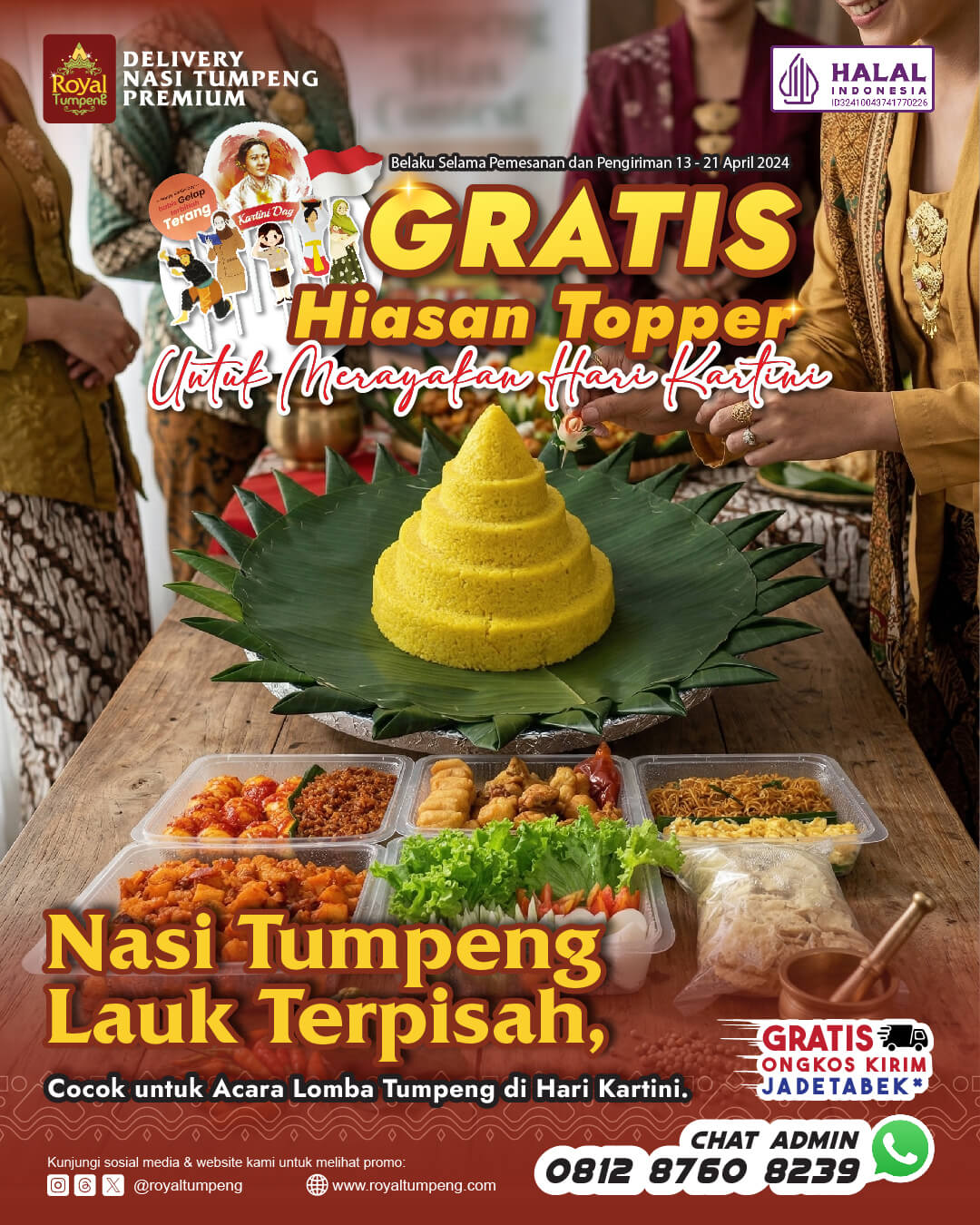 Nasi Tumpeng Hias untuk Lomba Hari Kartini Nasi Tumpeng Hias untuk Lomba Hari Kartini