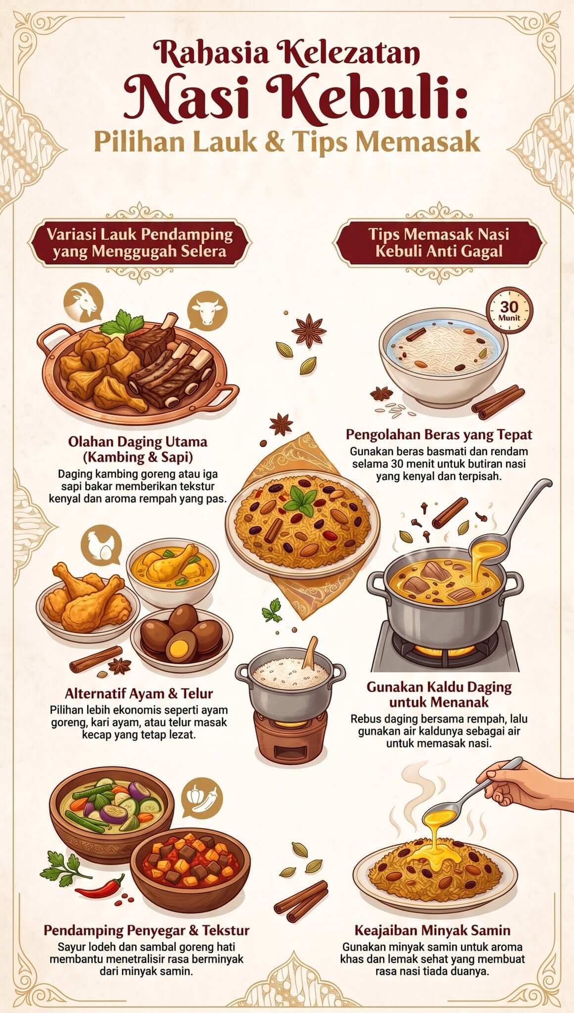 Lauk untuk Nasi Kebuli Apa Saja Lauk untuk Nasi Kebuli Apa Saja