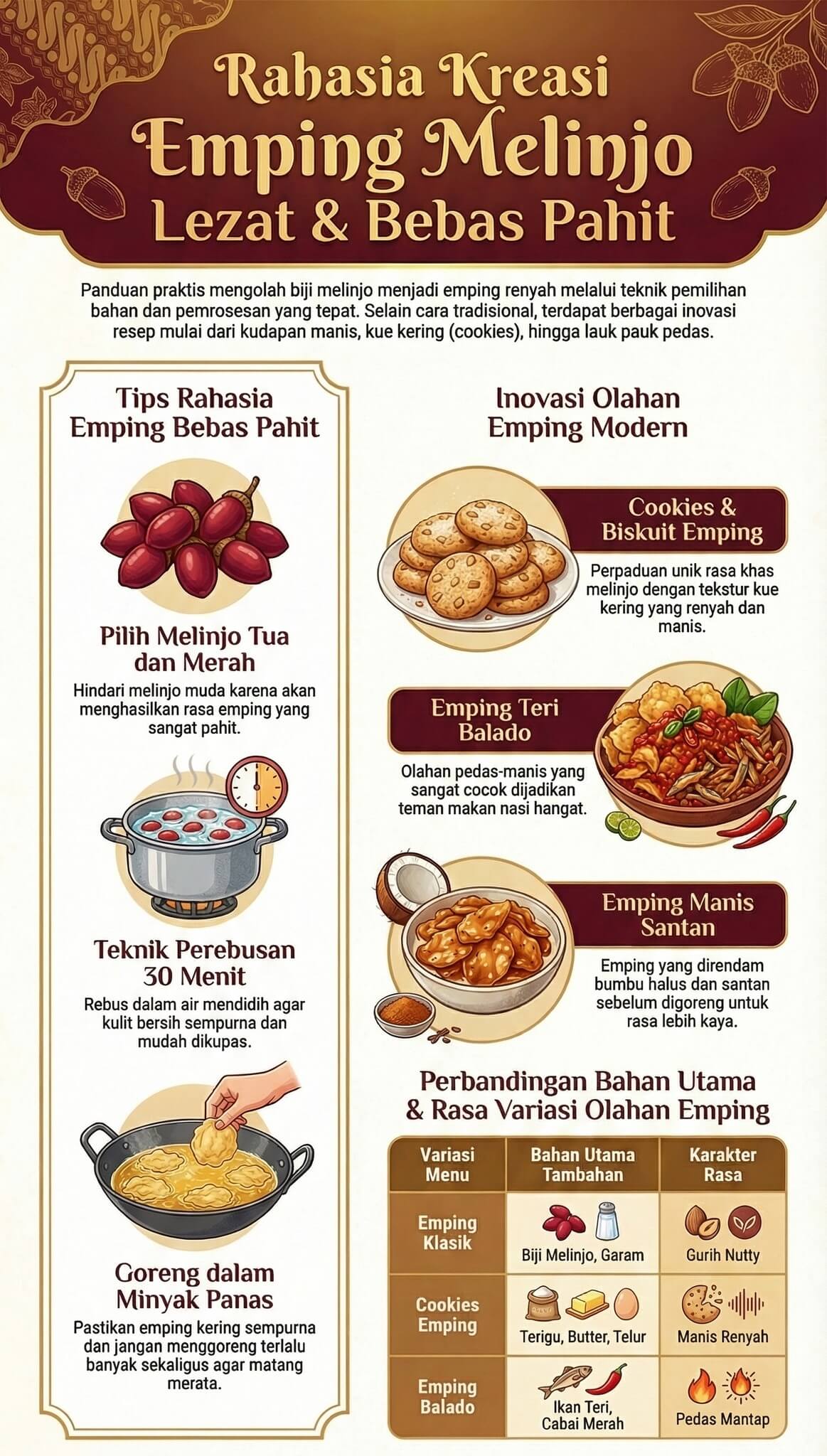 Cara Membuat Emping Melinjo Cara Membuat Emping Melinjo