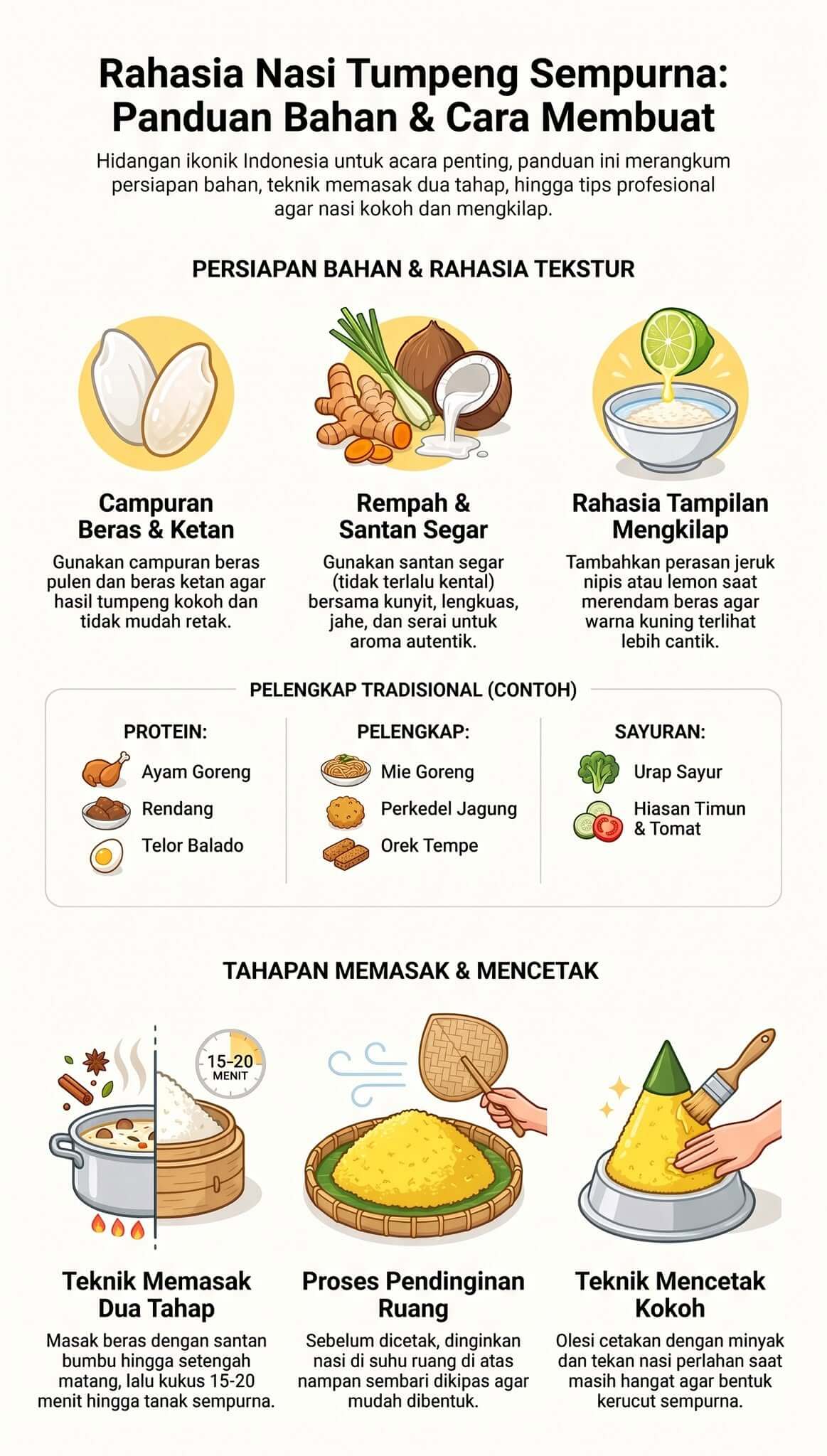 Apa Saja Bahan Nasi Tumpeng Apa Saja Bahan Nasi Tumpeng
