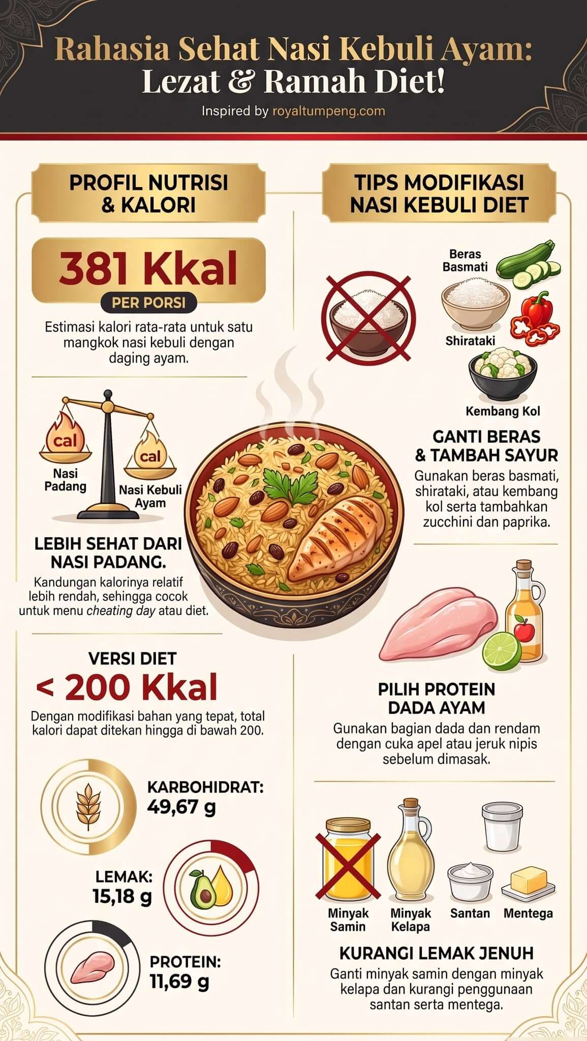 Berapa Kalori Nasi Kebuli Ayam