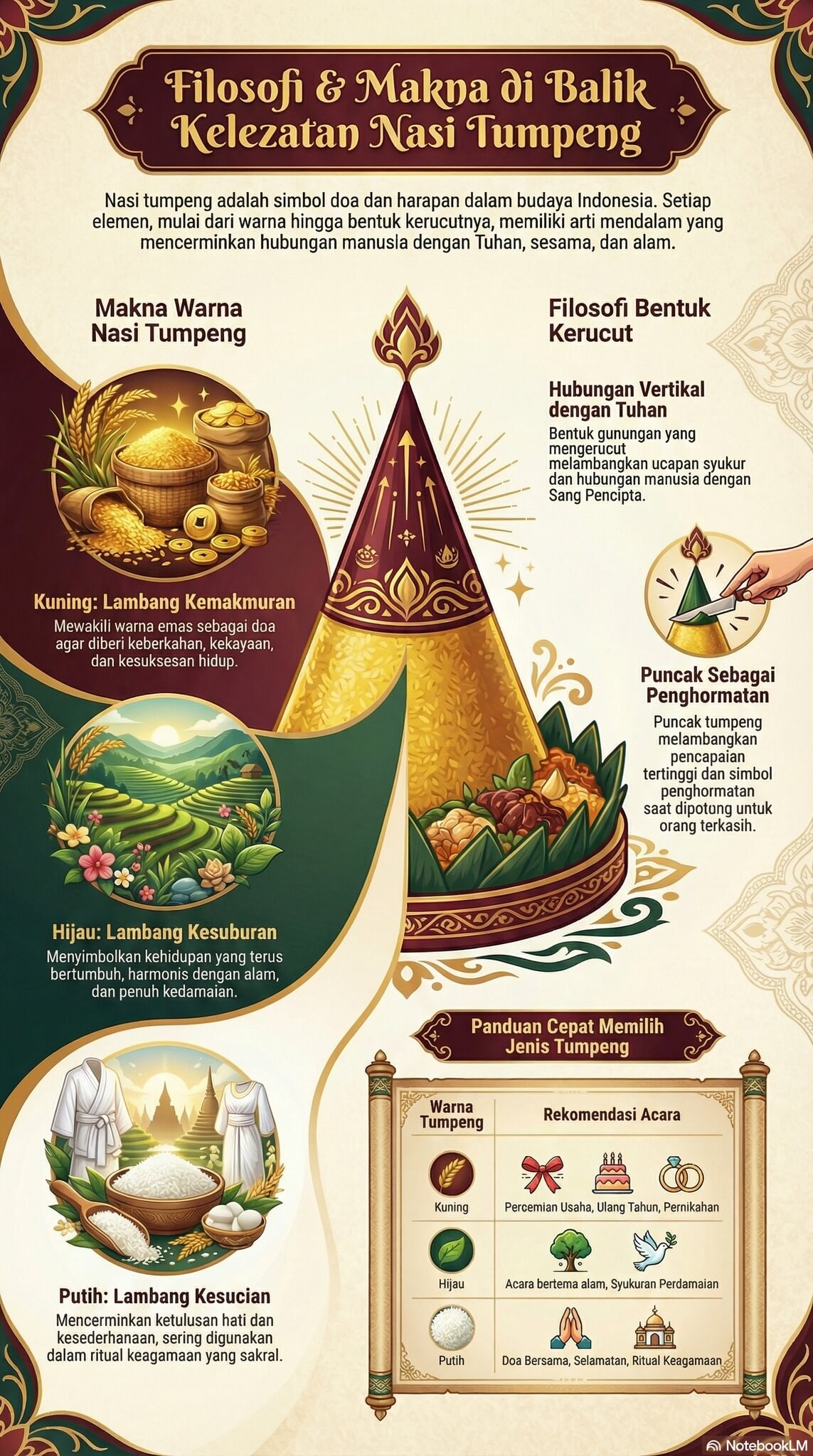 Makna Warna Nasi Tumpeng