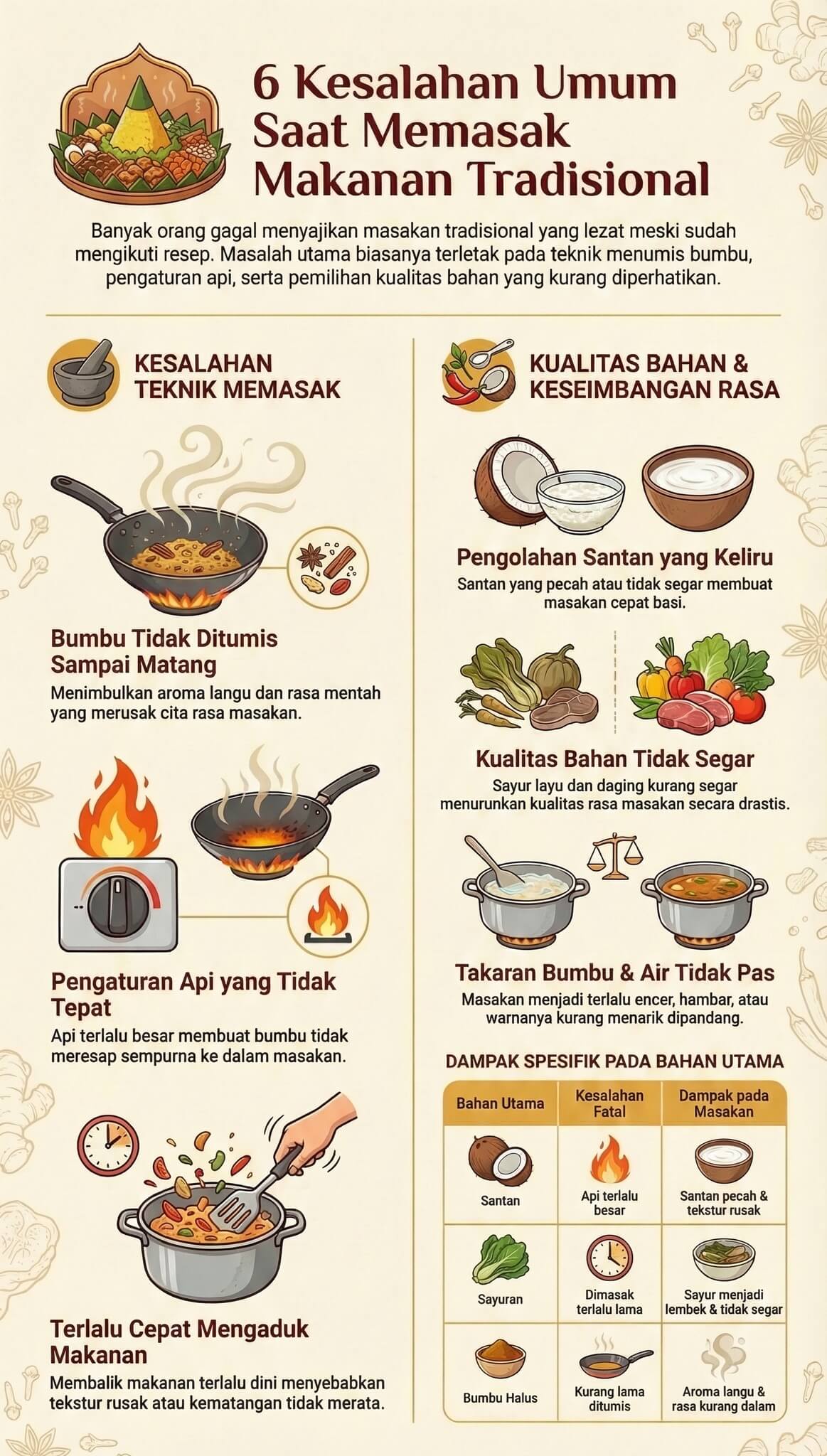Kesalahan Memasak Kesalahan Memasak