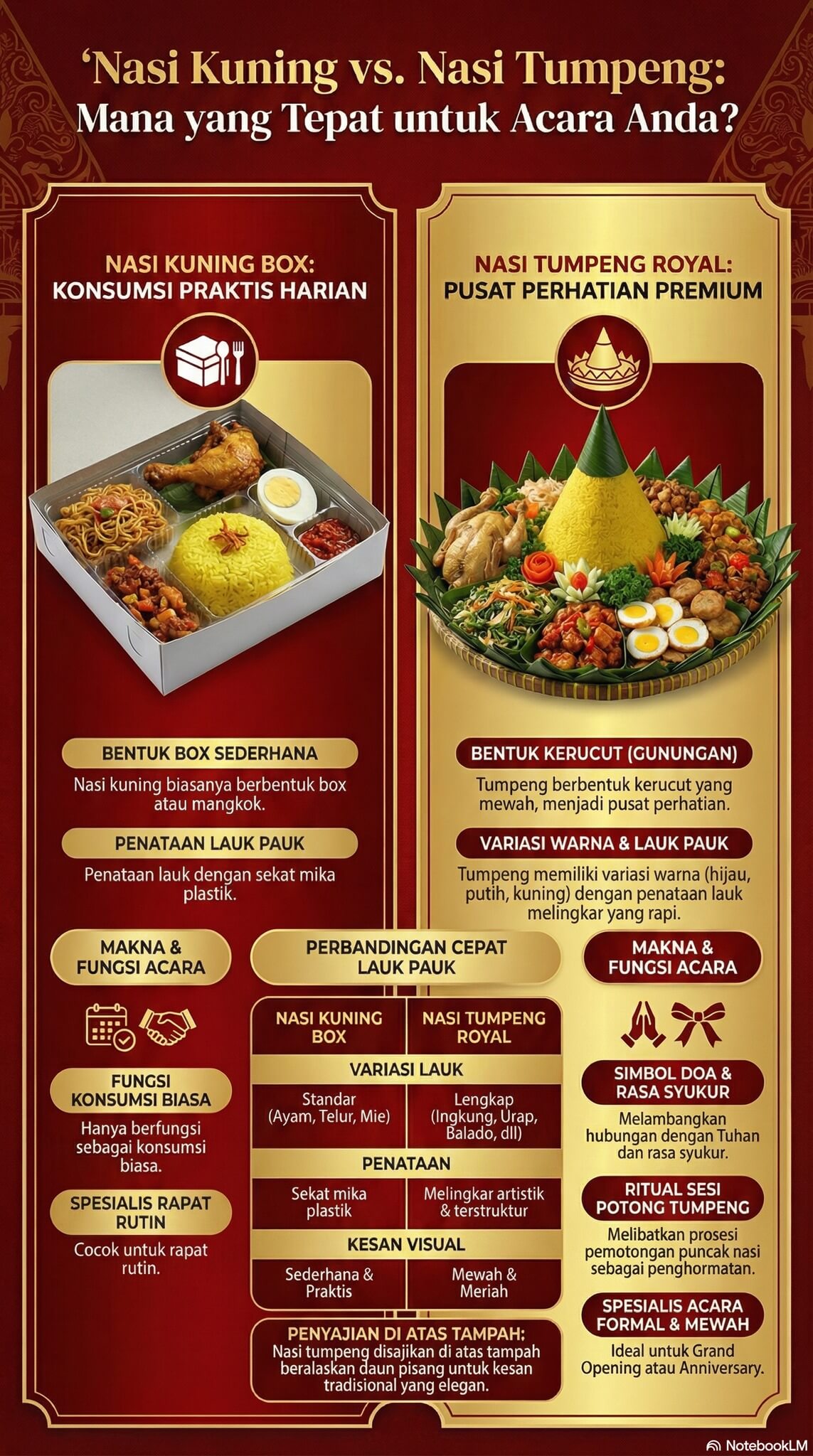 Nasi Kuning vs Nasi Tumpeng