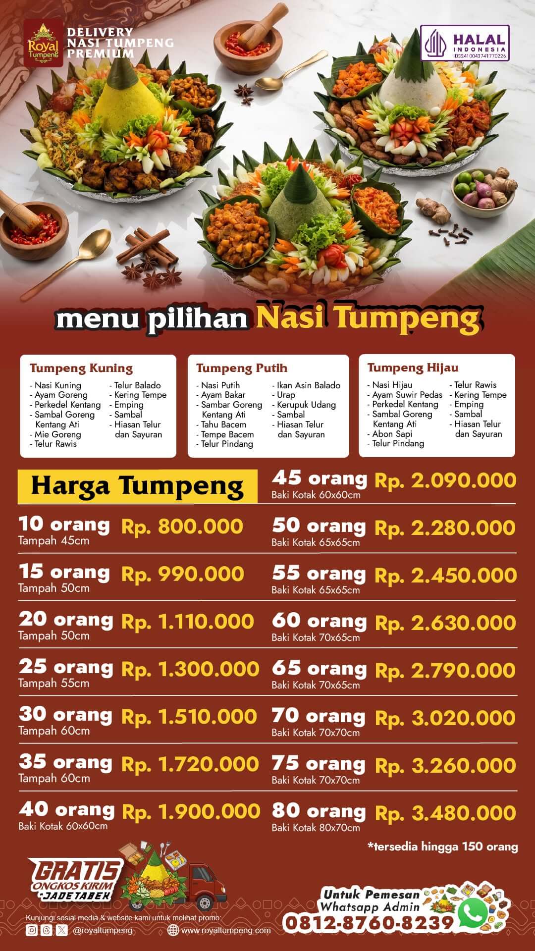 Harga Tumpeng Untuk 50 Orang Harga Tumpeng Untuk 50 Orang