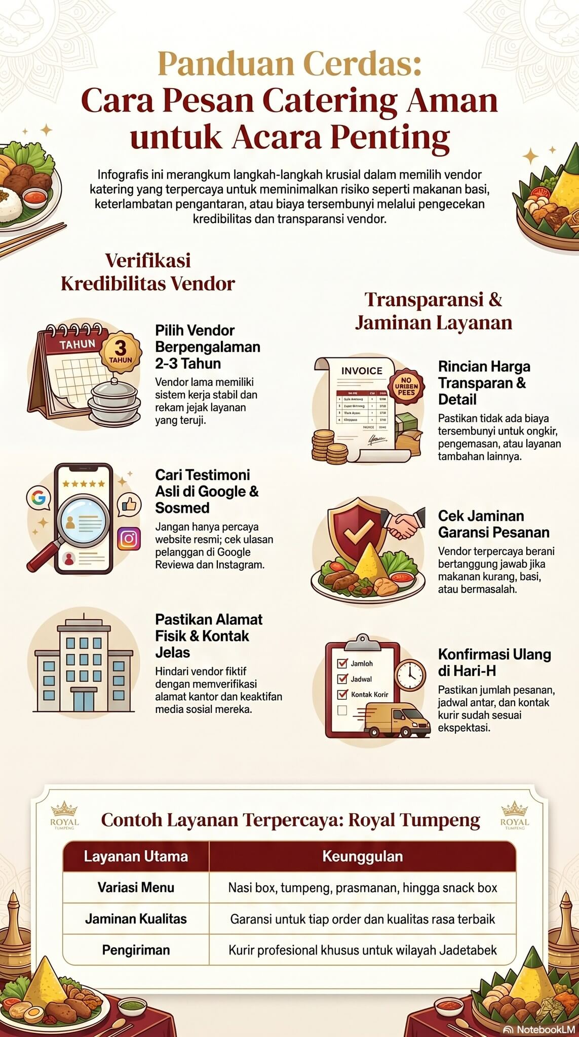 Cara Pesan Catering yang Aman Cara Pesan Catering yang Aman