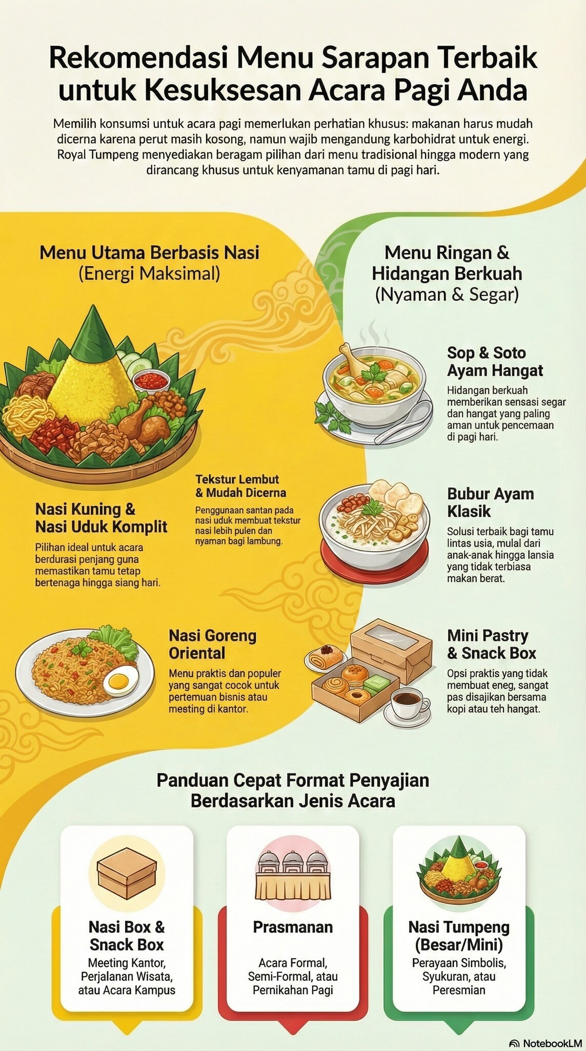 Menu Acara Pagi Menu Acara Pagi
