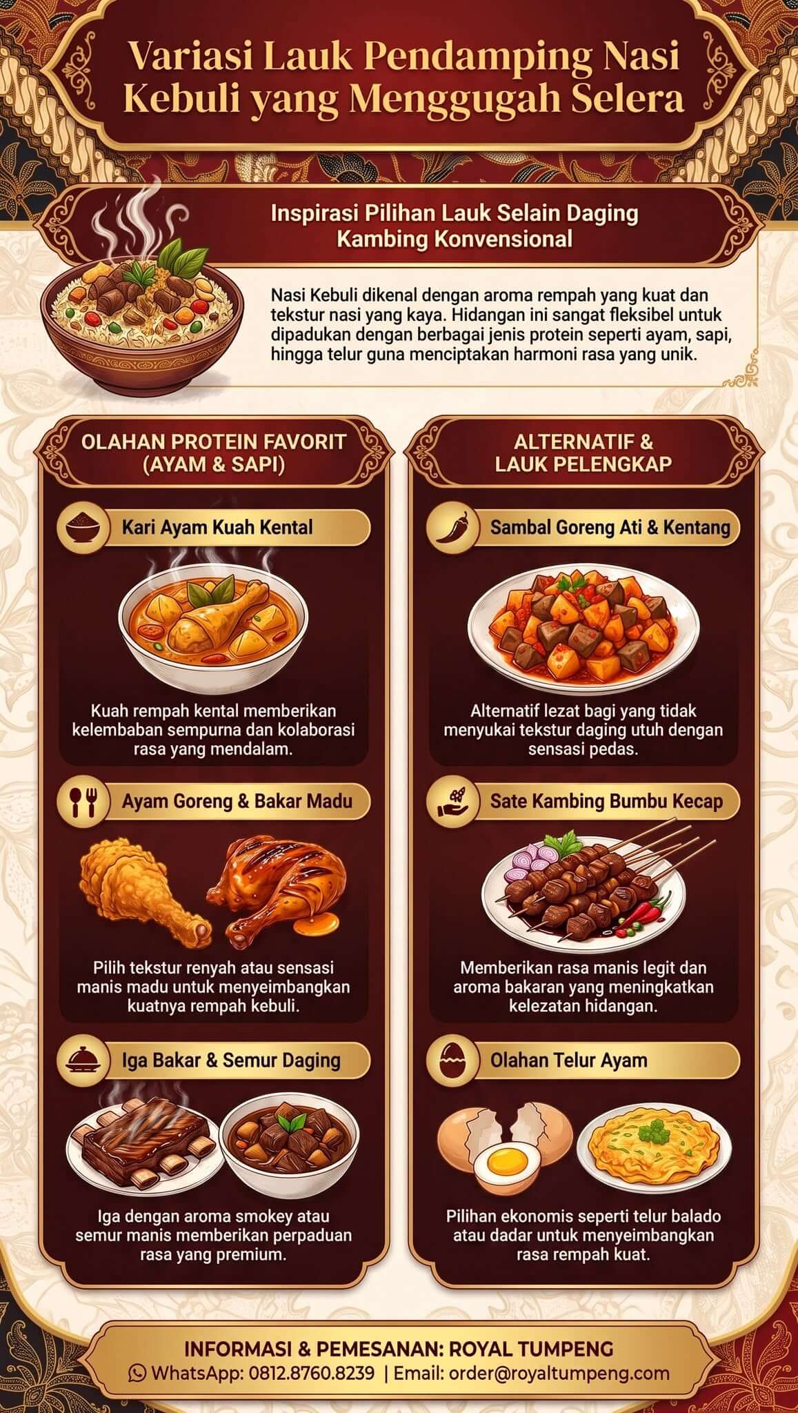 Nasi Kebuli Cocok Dengan Lauk Apa