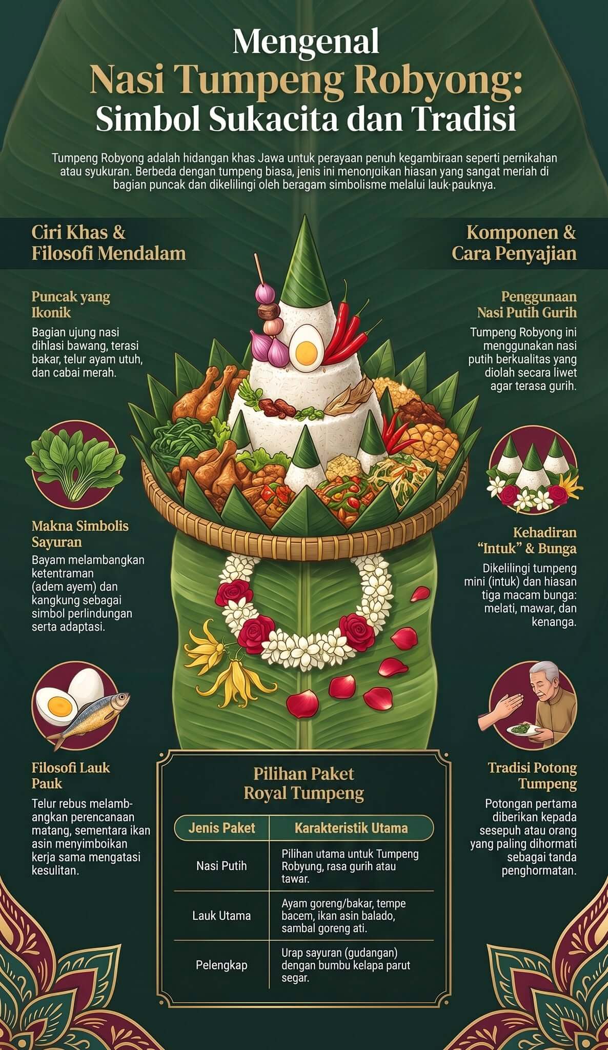 Infografik Pesan Nasi Tumpeng Robyong Infografik Pesan Nasi Tumpeng Robyong