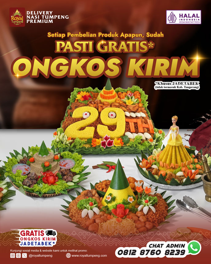 pesan nasi tumpeng gratis ongkos kirim