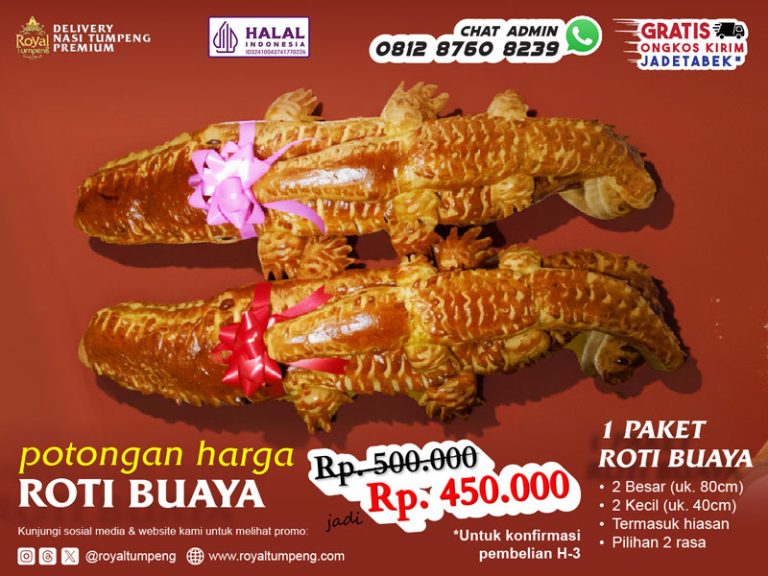 promo roti buaya royal tumpeng