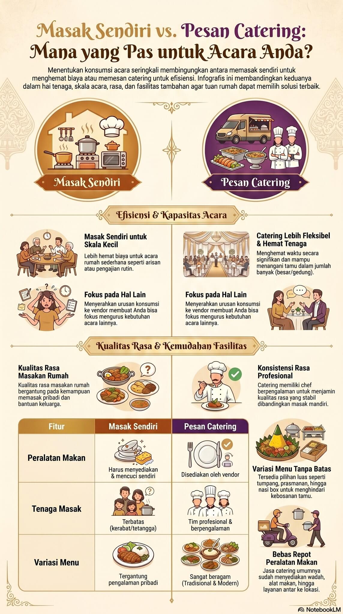 Masak vs Catering Masak vs Catering