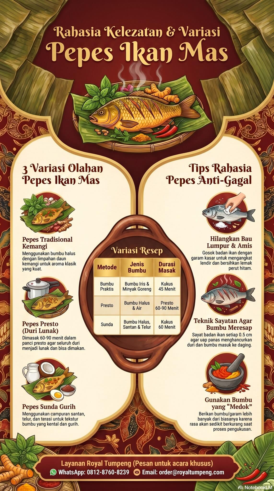 Pepes Ikan Mas Pepes Ikan Mas