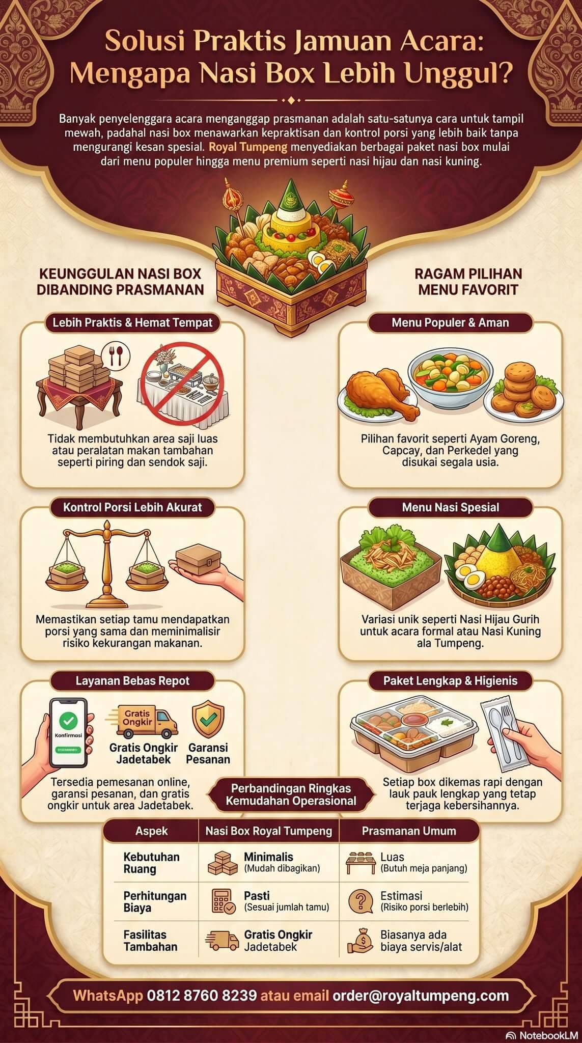 Menu Acara Tanpa Prasmanan Menu Acara Tanpa Prasmanan