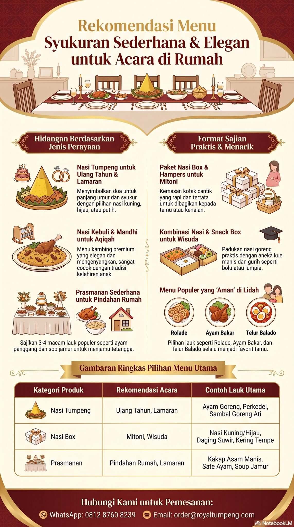Menu Syukuran Sederhana Menu Syukuran Sederhana