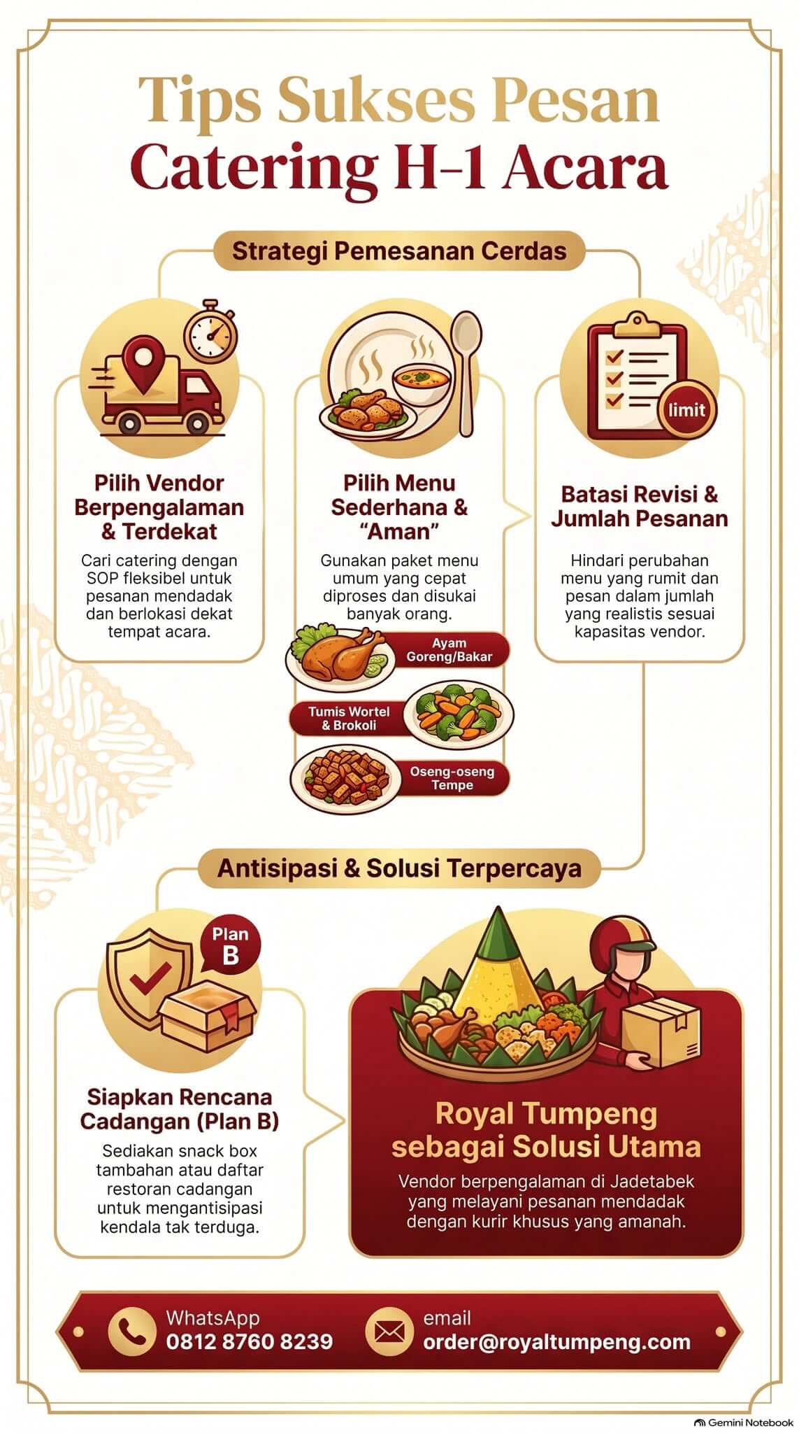 Pesan Catering H-1 Pesan Catering H-1