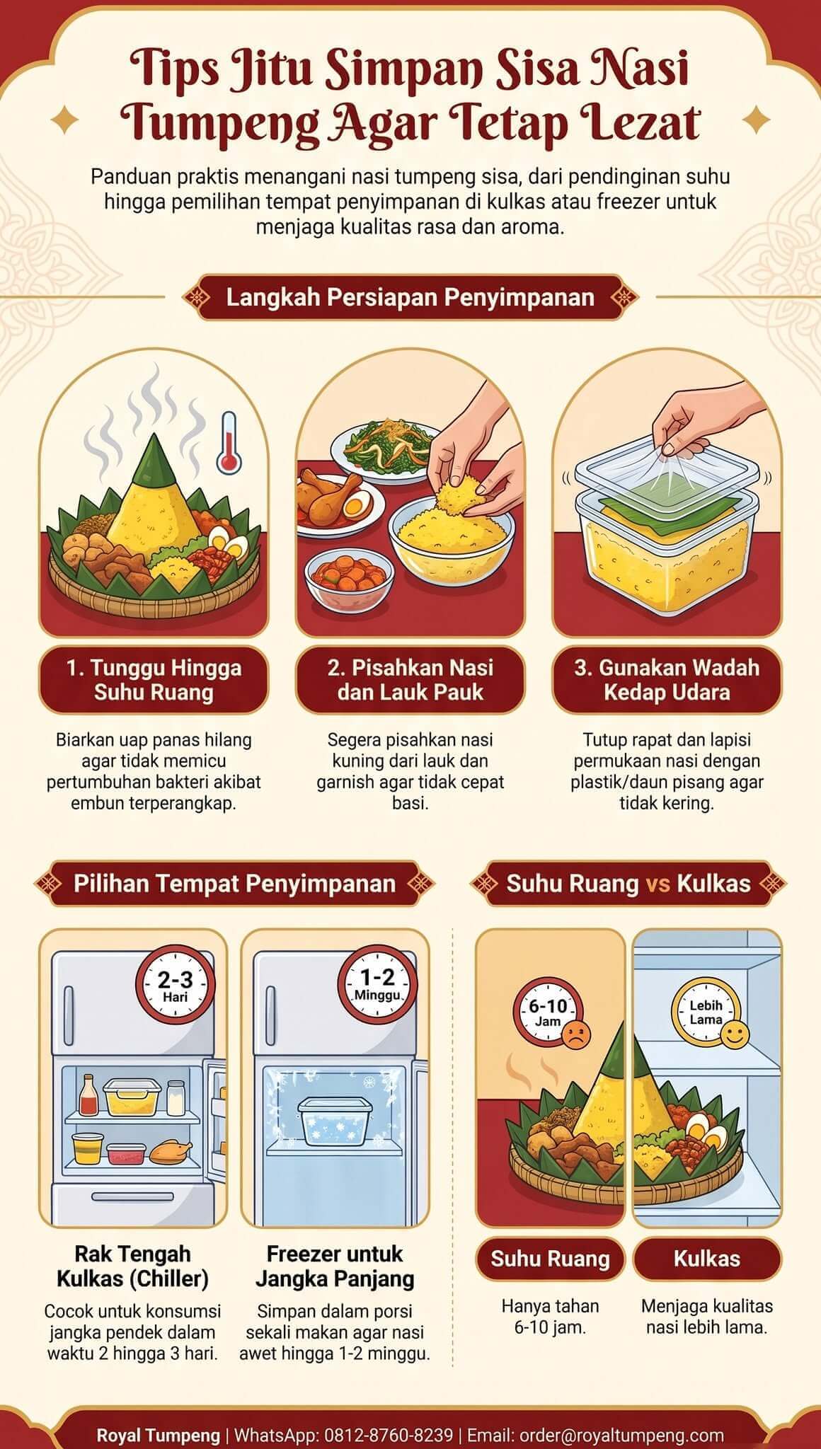 Menyimpan Nasi Tumpeng