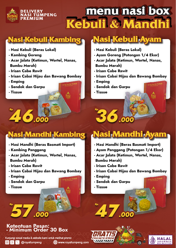 nasi box kebuli