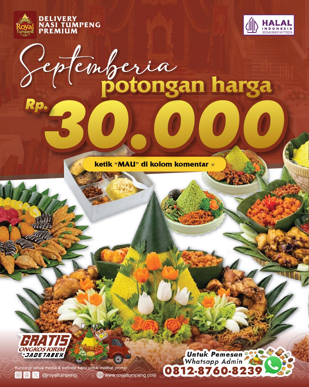 pesan nasi tumpeng