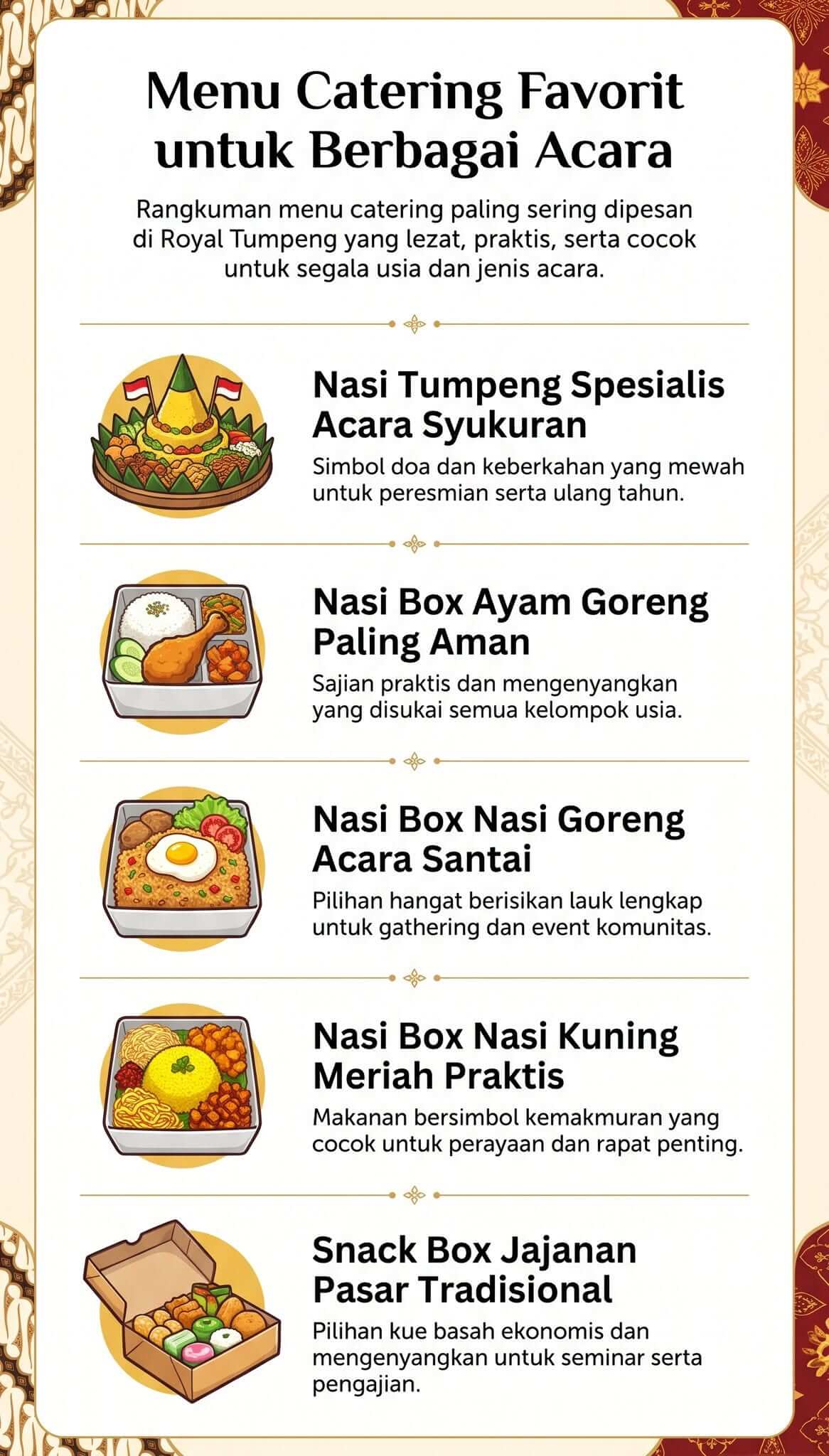 Menu Favorit Acara Menu Favorit Acara